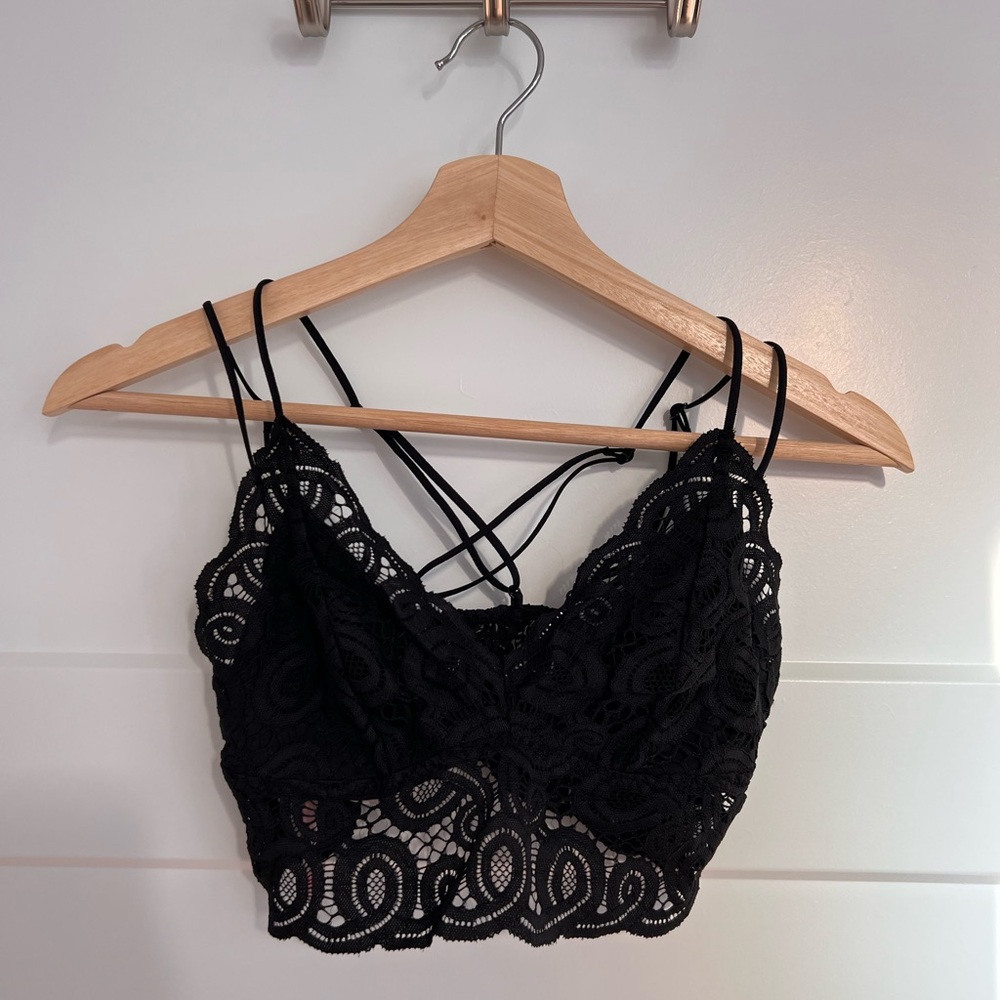Black Lace Bralette - Victoria Secret Pink